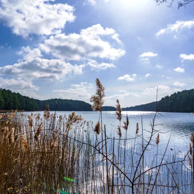 Blick auf eine Seenlandschaft