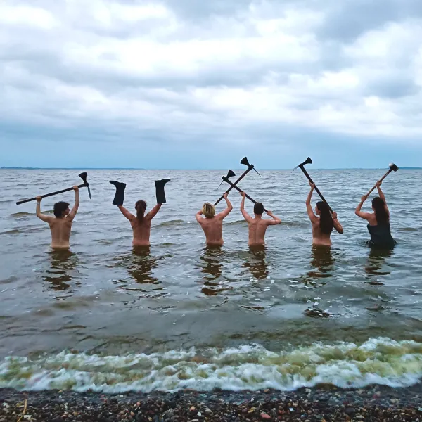 Abschlussbaden im brackigen Bodden