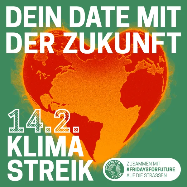 Plakat zum Klimastreik