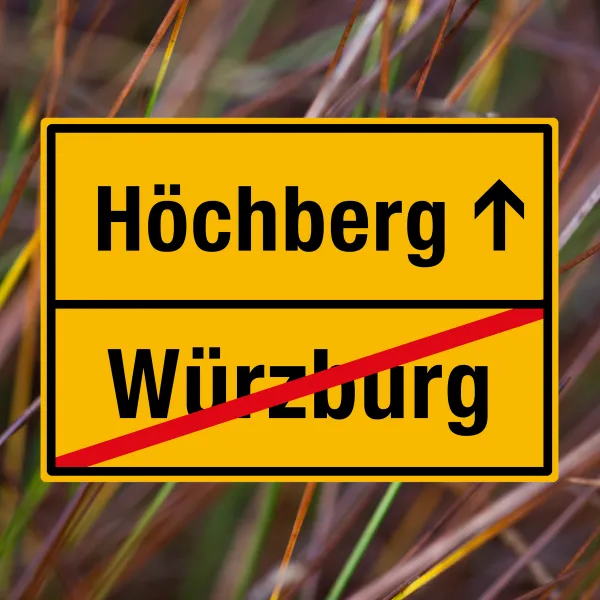 Ortschild Höchberg