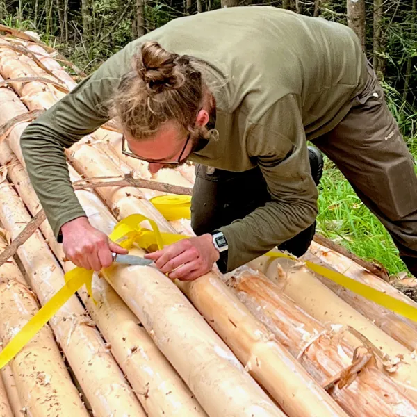 Stangenpäcken fürs Forstamt